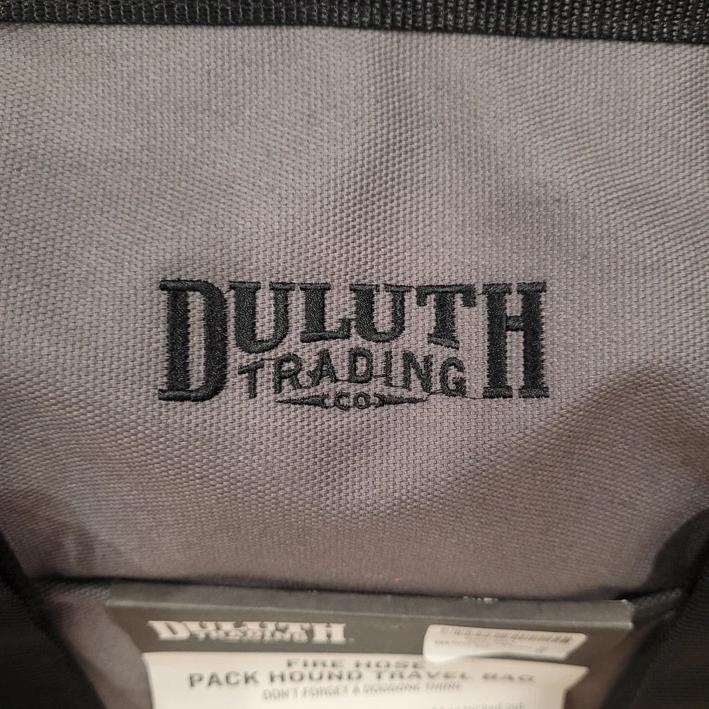 Duluth Trading Fire‎ Hose Pack Hound Bag Gray Gear Duffel Travel NWT 70406